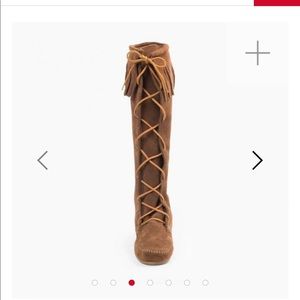 Front Lace Knee High Boot